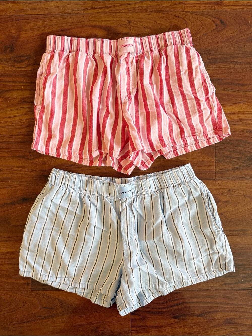 Set of 2 Joyspun Woven Pajama Boxer Shorts
